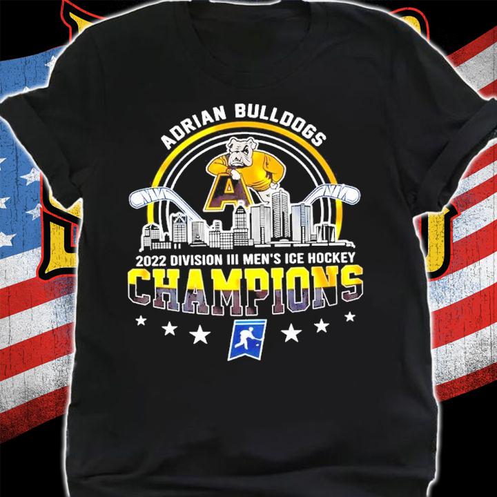 Adrian Bulldogs NCAA Division III Men's Ice Hockey Champions 2022 Shirt t-shirt shirt