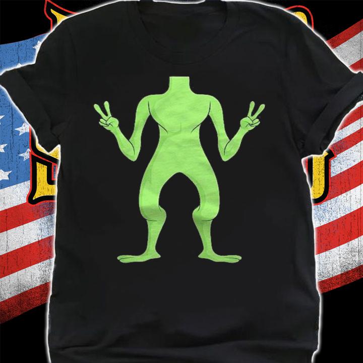 Alien Body Costume Easy Halloween Ufo Lover Cute Peace Sign Shirt t-shirt shirt