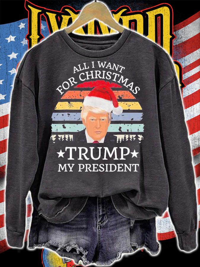 All I Want For Christmas Is Trump My President Donald Trump Vintage T-Shirt t-shirt