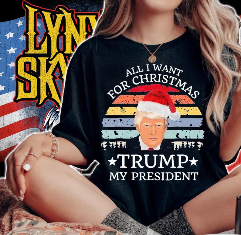 All I Want For Christmas Is Trump My President Donald Trump Vintage T-Shirt t-shirt