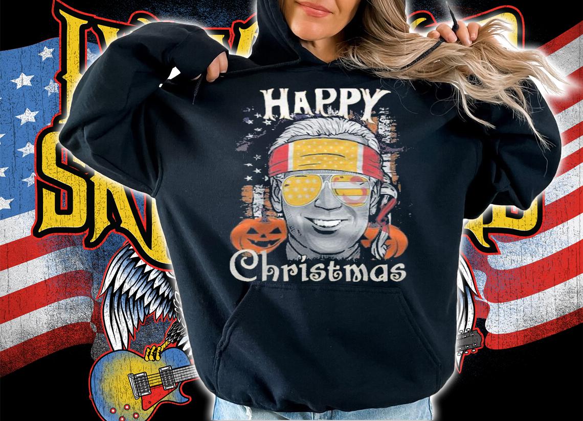 Anti President vintage Anti Joe Biden Happy Christmas Halloween Pumpkin T-Shirt t-shirt hoodie