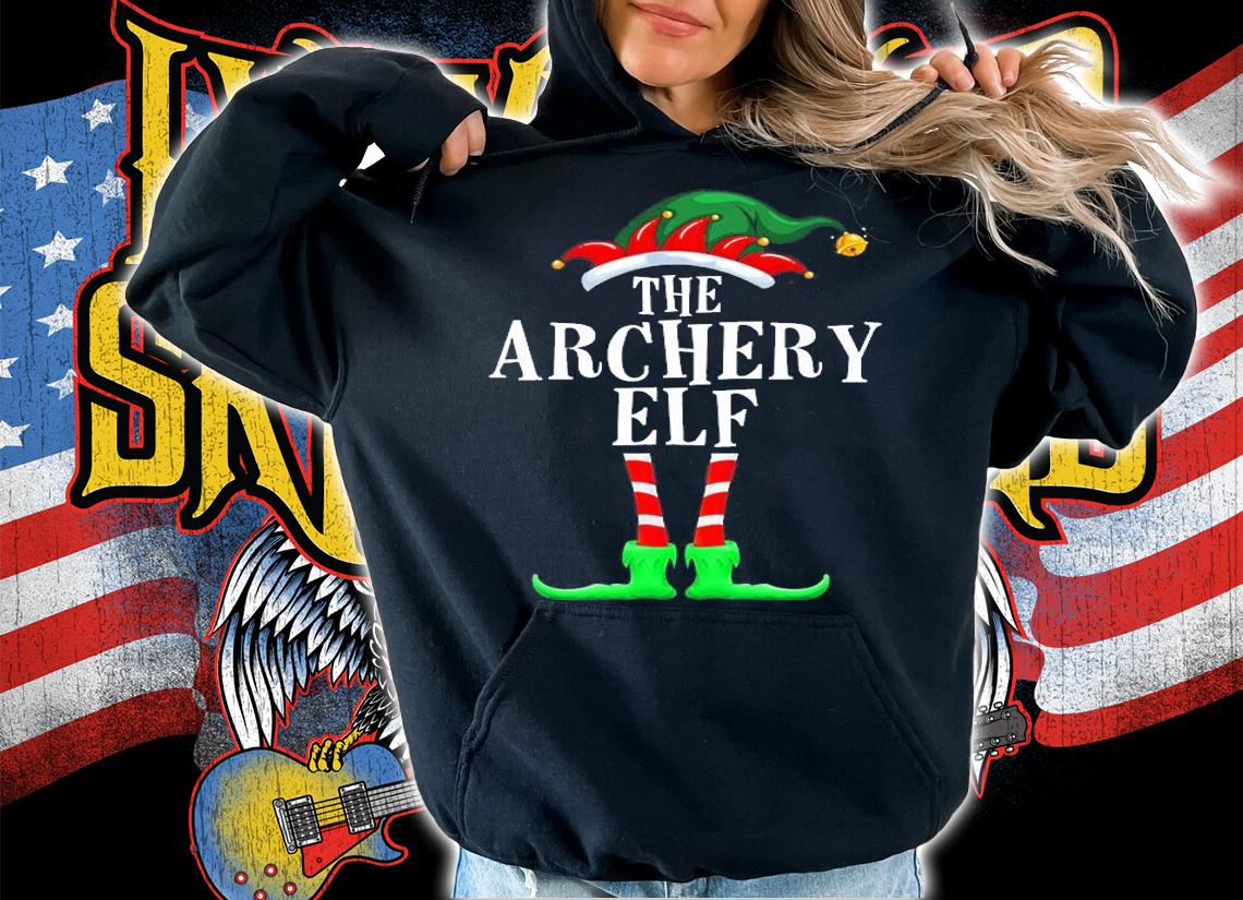 Archery Elf Family Matching Christmas Pajamas T-Shirt t-shirt