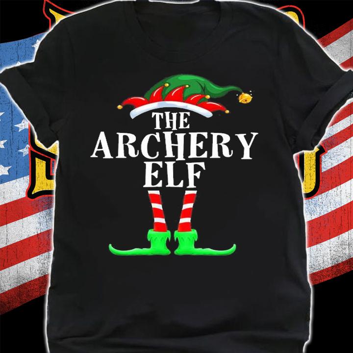 Archery Elf Family Matching Christmas Pajamas T-Shirt t-shirt
