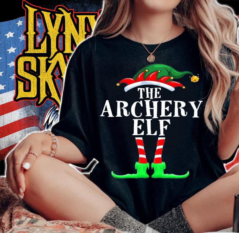 Archery Elf Family Matching Christmas Pajamas T-Shirt t-shirt