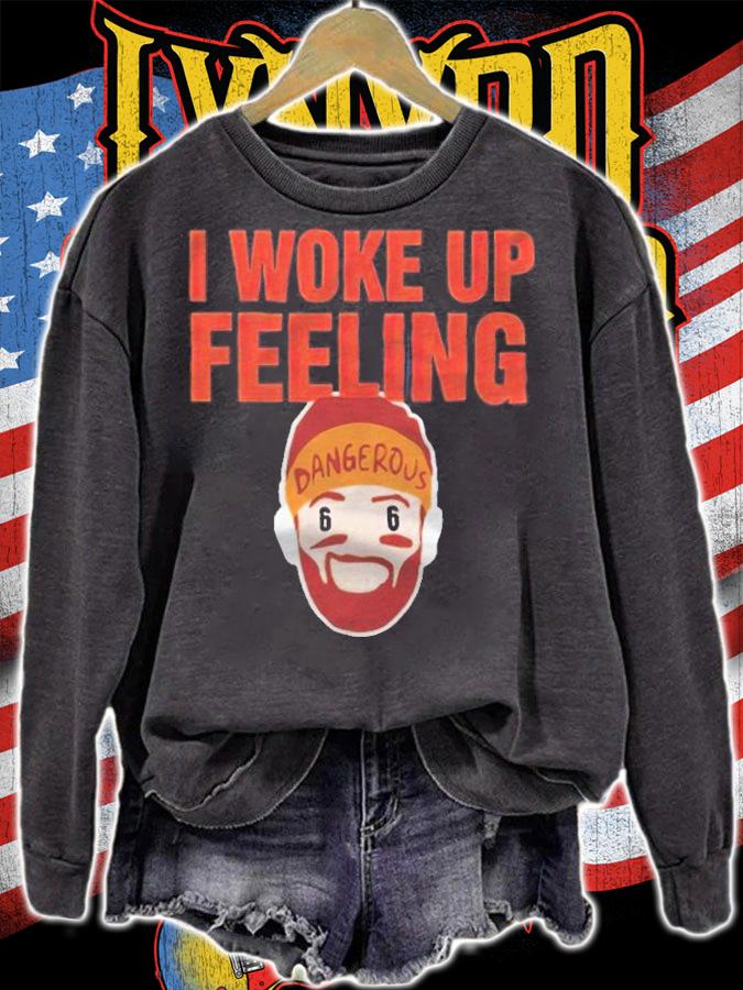 Baker Mayfield Cleveland Browns I woke up feeling dangerous T-shirt t-shirt