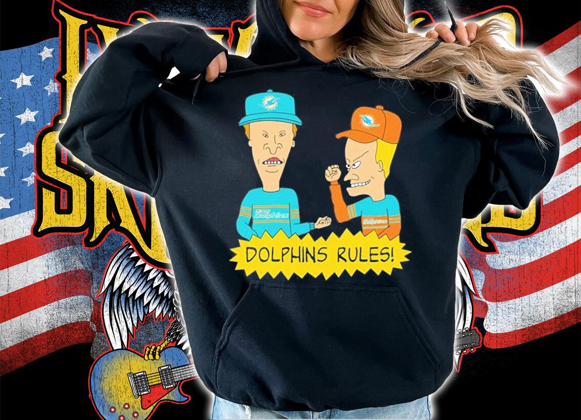 Beavis and Butt-Head Miami Dolphins Rules NFL T-Shirt t-shirt hoodie