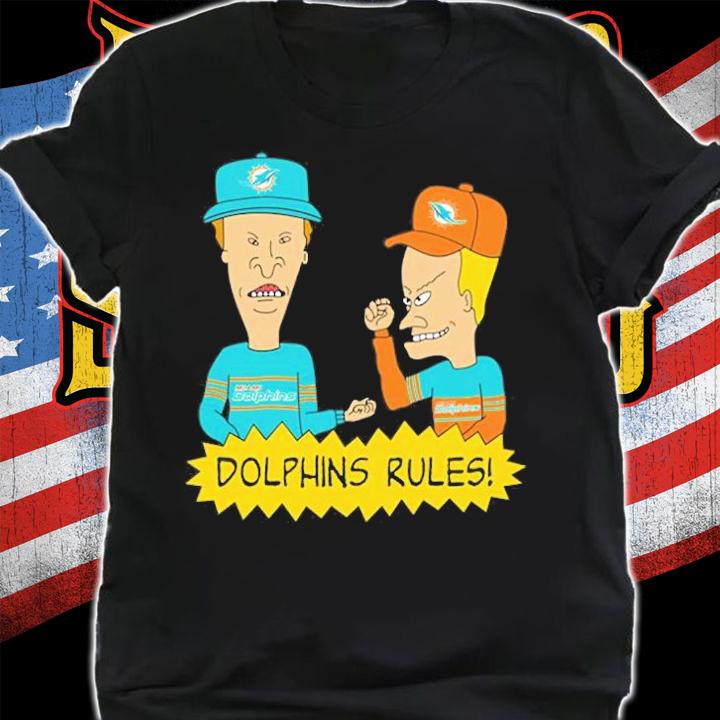 Beavis and Butt-Head Miami Dolphins Rules NFL T-Shirt t-shirt shirt