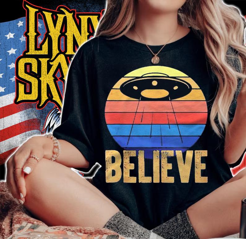 Believe Conspiracy Ufo Vintage Shirt I Want To Believe Gift Shirt t-shirt