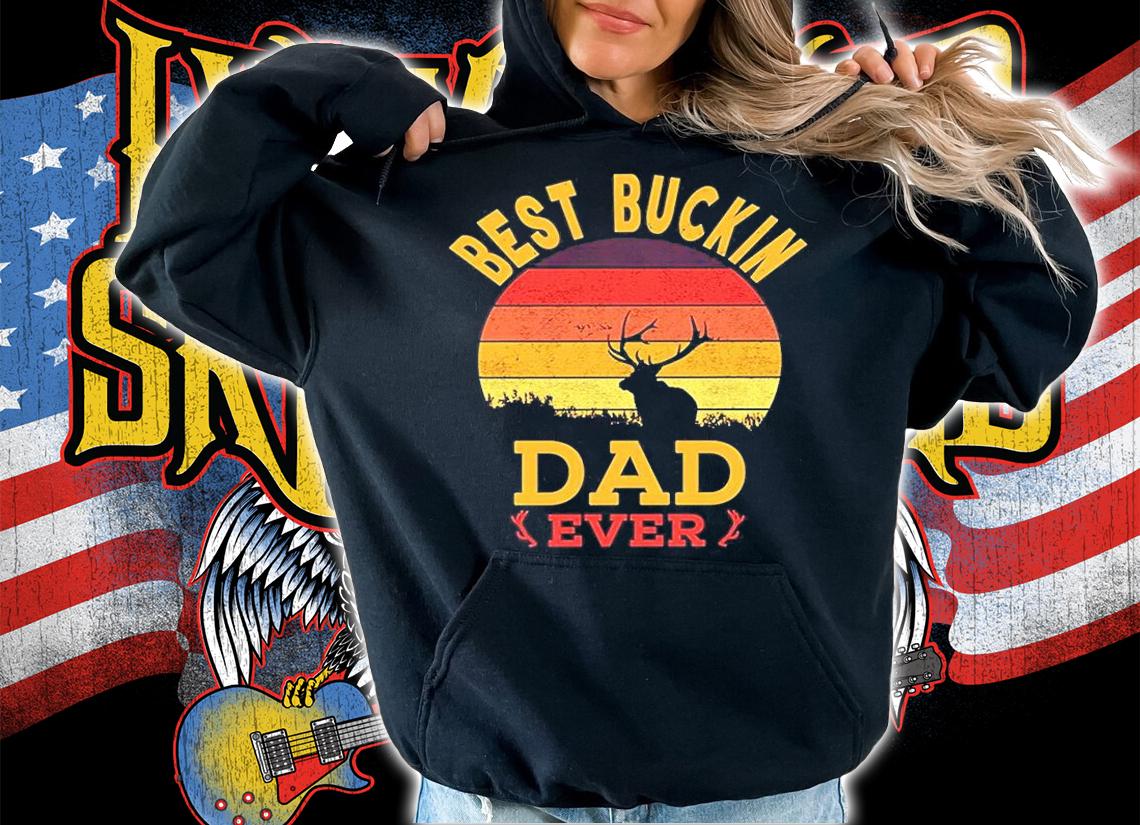 Best Buckin Dad Ever Vintage T-Shirt t-shirt