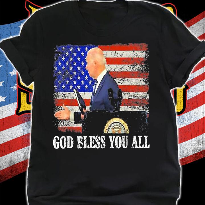 Biden God Bless You All USA Flag Vintage T-Shirt t-shirt