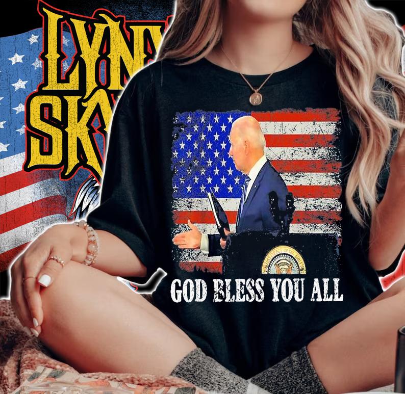 Biden God Bless You All USA Flag Vintage T-Shirt t-shirt