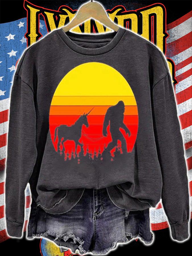 Bigfoot Yeti Unicorn Cryptozoology Sasquatch T-Shirt t-shirt