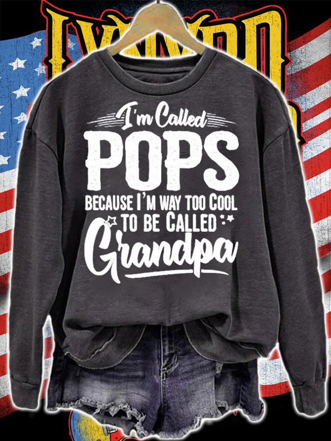 Birthday Gifts For Pops From Grandkids Way Too Cool Pops T-Shirt t-shirt sweatshirt