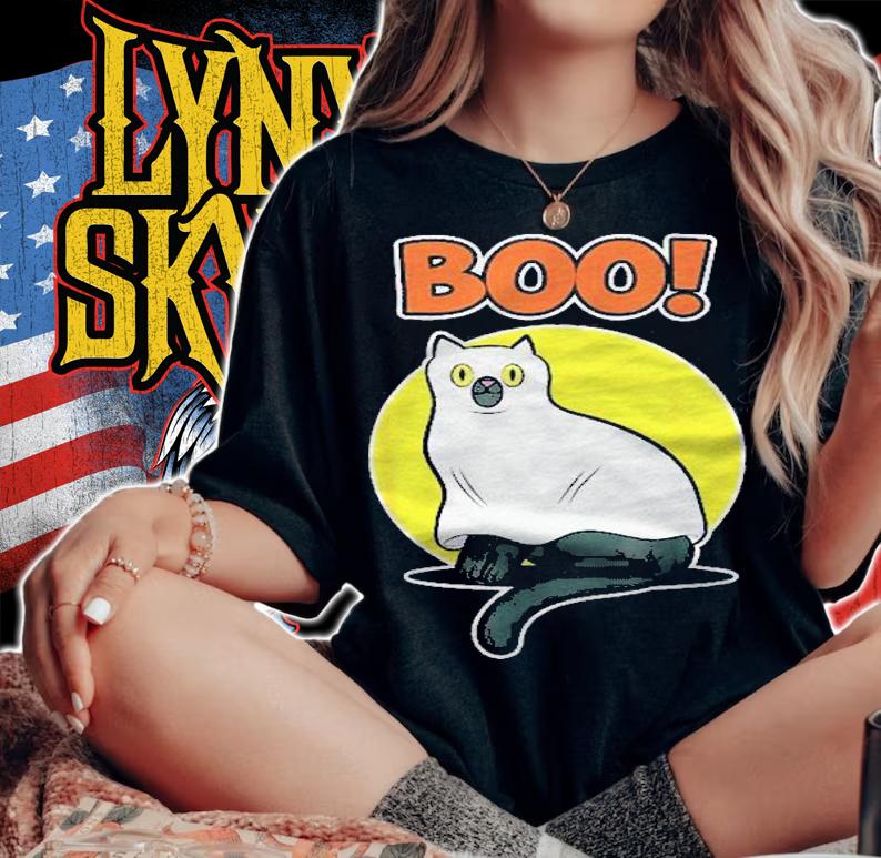 Boo On Halloween For Cat Lover  Ghost Halloween Shirt t-shirt woman shirt