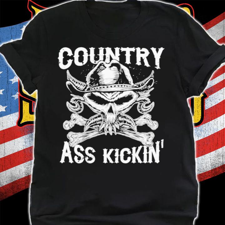 Brock Lesnar Country Ass Kickin Skull Shirt t-shirt
