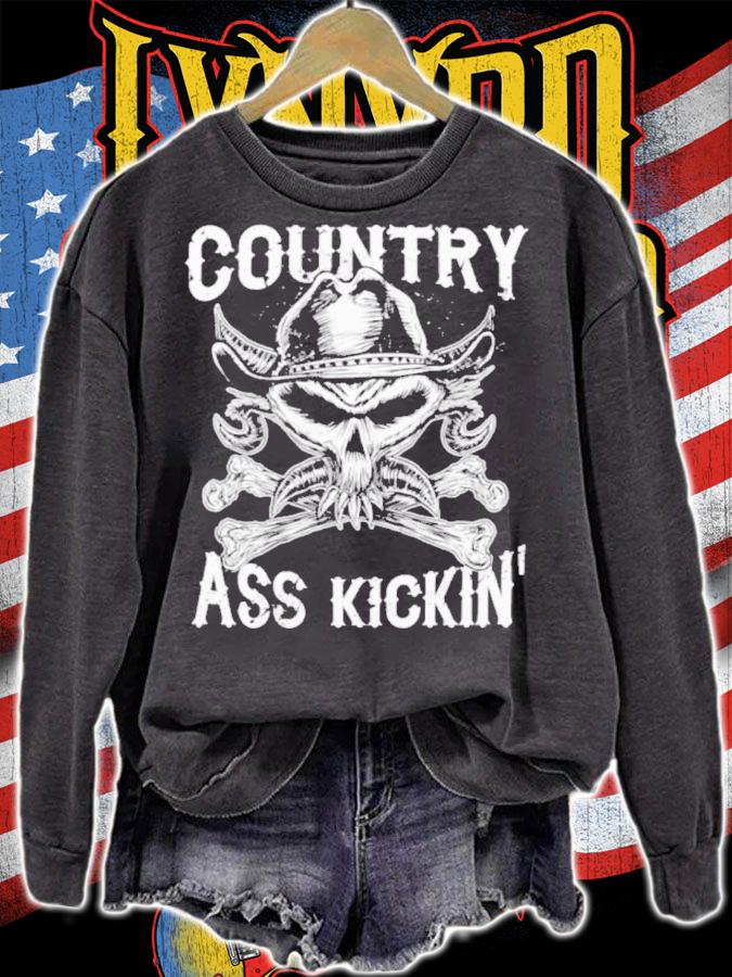 Brock Lesnar Country Ass Kickin Skull Shirt t-shirt