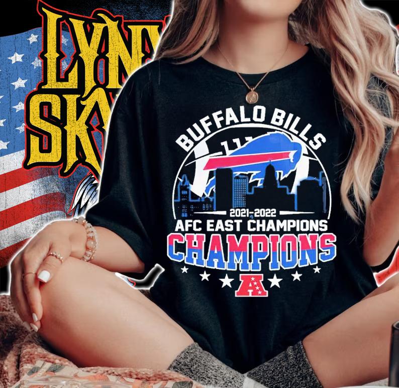 Buffalo Bills 2021 2022 American Football Conference AFC East Champions Shirt t-shirt