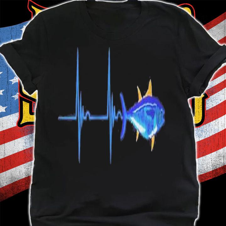 Bluefin Tuna Heartbeat Fish Deep Sea Fishing Pullover T-shirt t-shirt