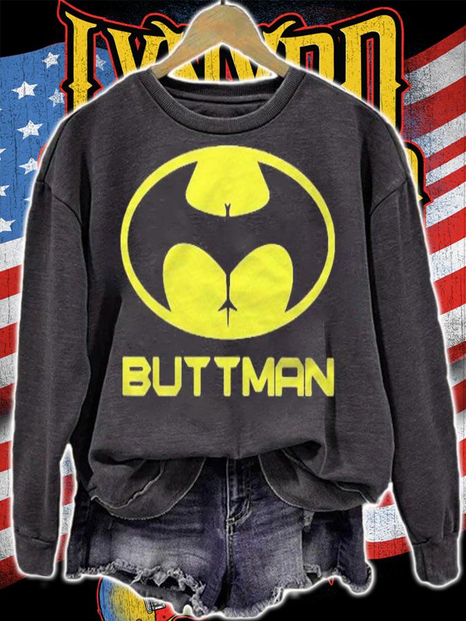 Buttman Funny Batman Logo Parody Shirt t-shirt