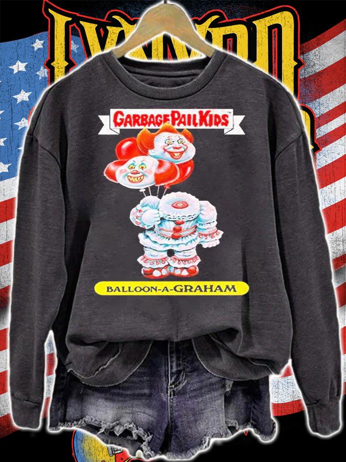 Fright Rags Garbage Pail Kids balloon a Graham Halloween T-shirt t-shirt sweatshirt