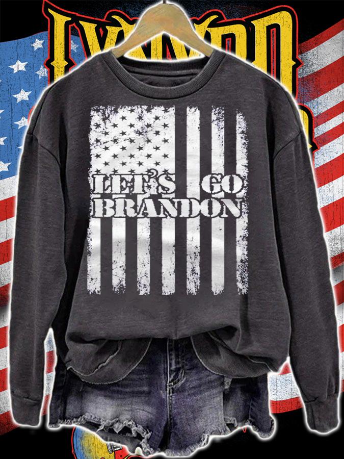 Lets Go Brandon Conservative Us Flag Funny Gift Idea Shirt t-shirt sweatshirt