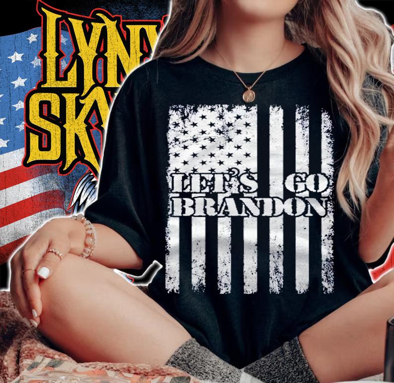 Lets Go Brandon Conservative Us Flag Funny Gift Idea Shirt t-shirt woman shirt