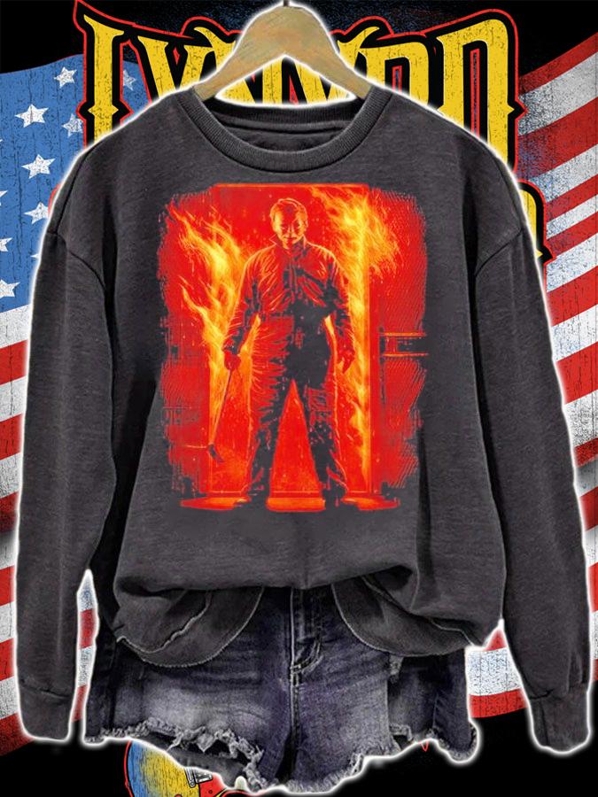 Michael Myers let it burn Halloween Kills T-shirt t-shirt