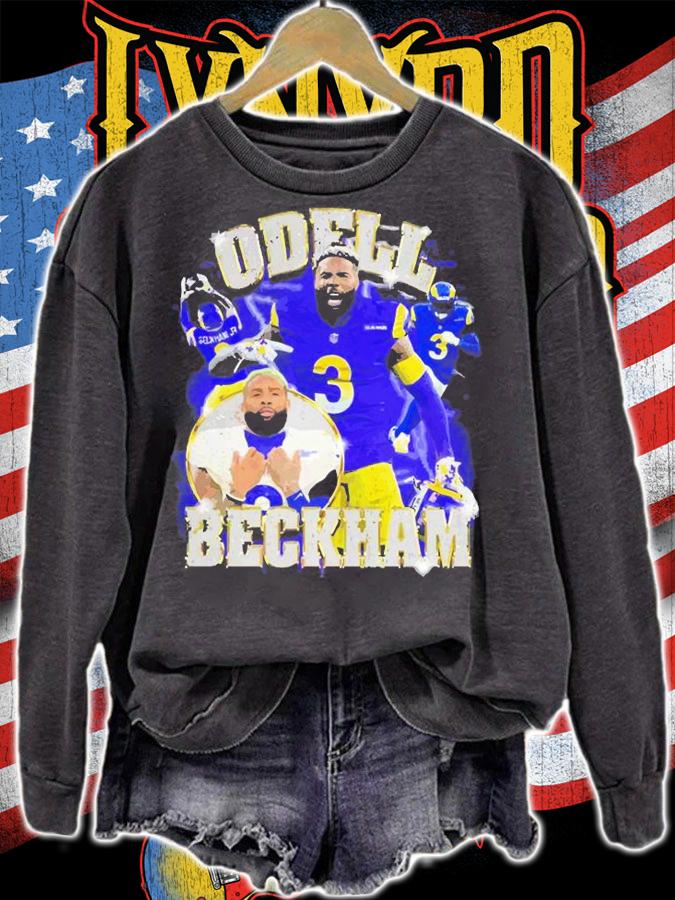 Odell Beckham Light Distressed Rams Los Angeles Vintage T-Shirt t-shirt