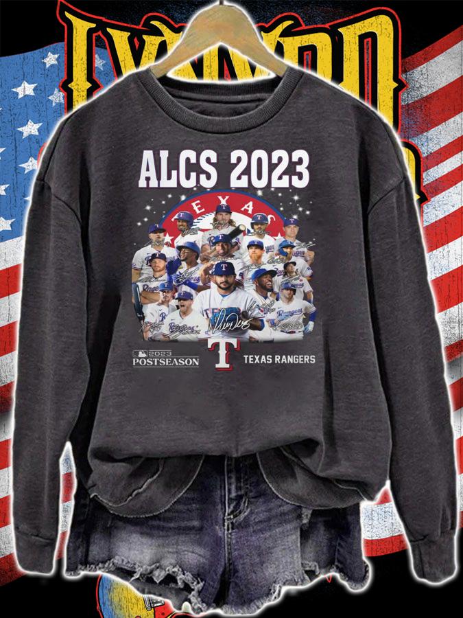 ALCS 2023 Postseason Texas Rangers Signatures t-shirt