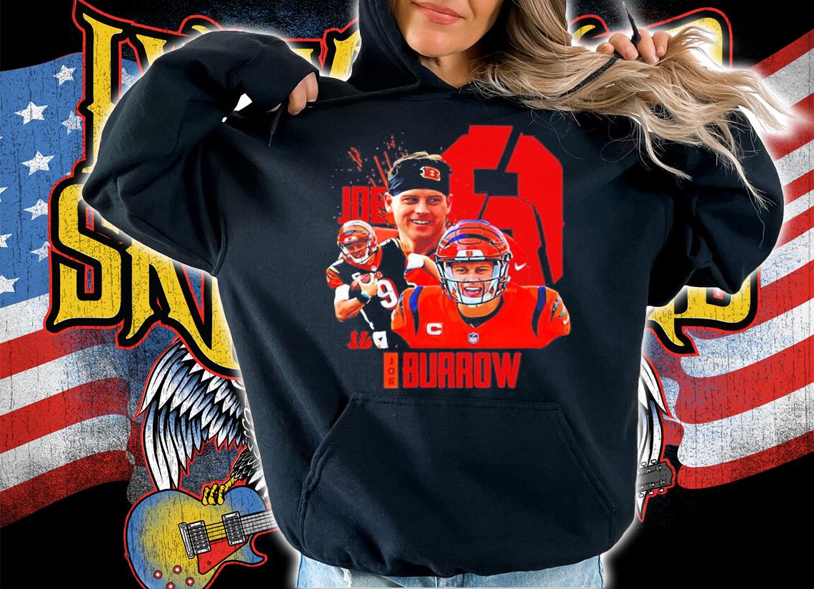 Cincinnati Bengals Joe Burrow 9 Football Shirt t-shirt hoodie