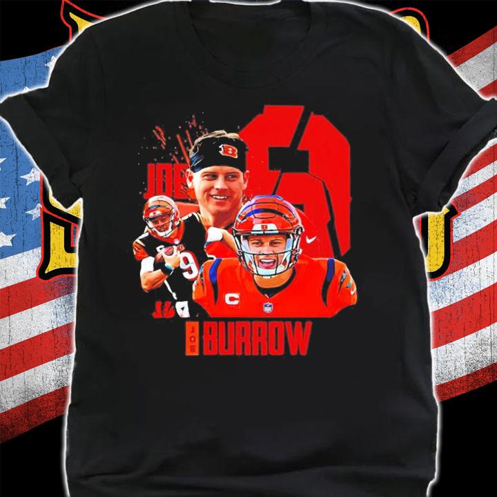 Cincinnati Bengals Joe Burrow 9 Football Shirt t-shirt shirt