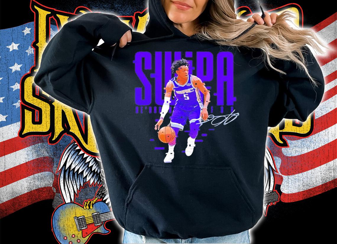 De' Aaron Fox signature shirt t-shirt hoodie