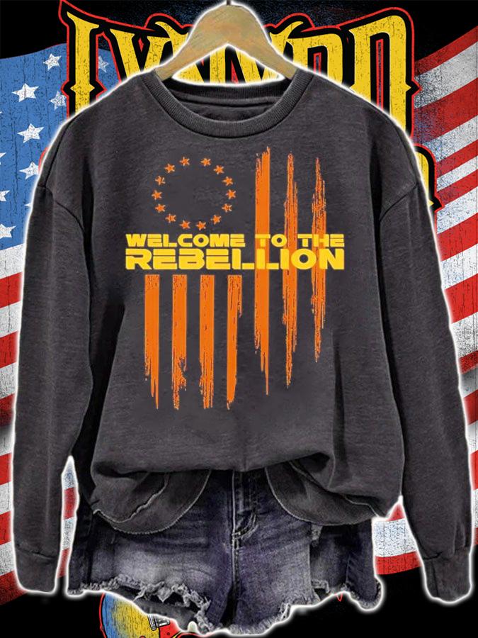 Drunk 3po Welcome To The Rebellion Flag Shirt t-shirt sweatshirt