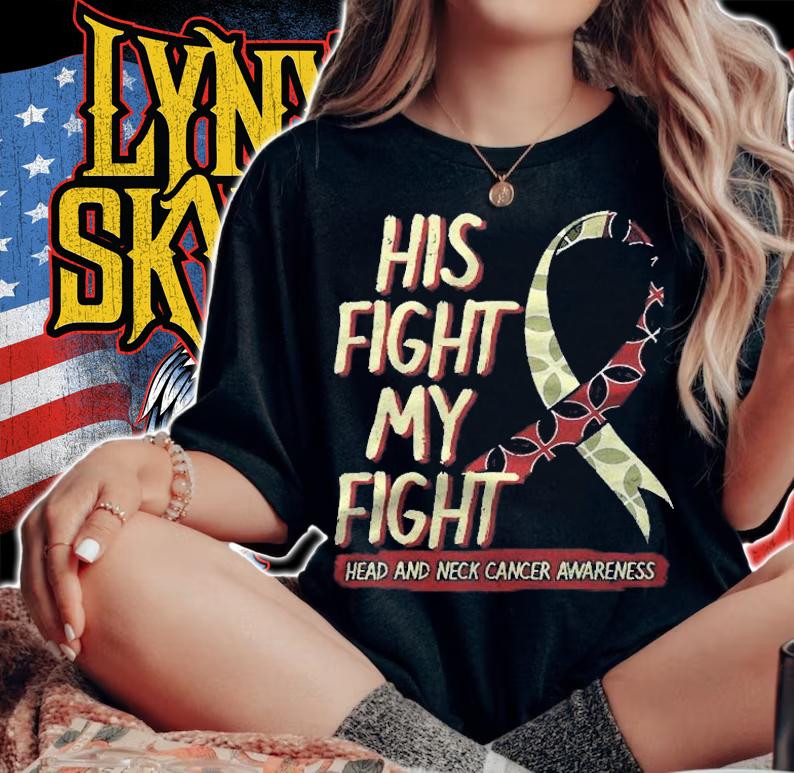 His Fight Is My Fight Head And Neck Cancer Awareness Support Shirt t-shirt