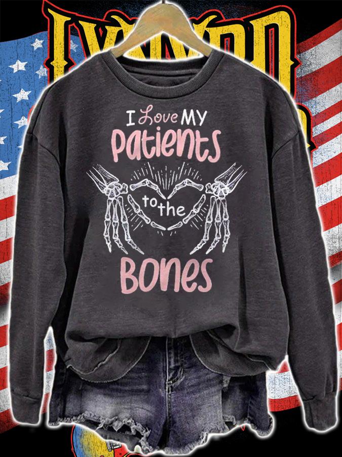 I Love My Patients To The Bones Chiropractor Osteopath Shirt t-shirt