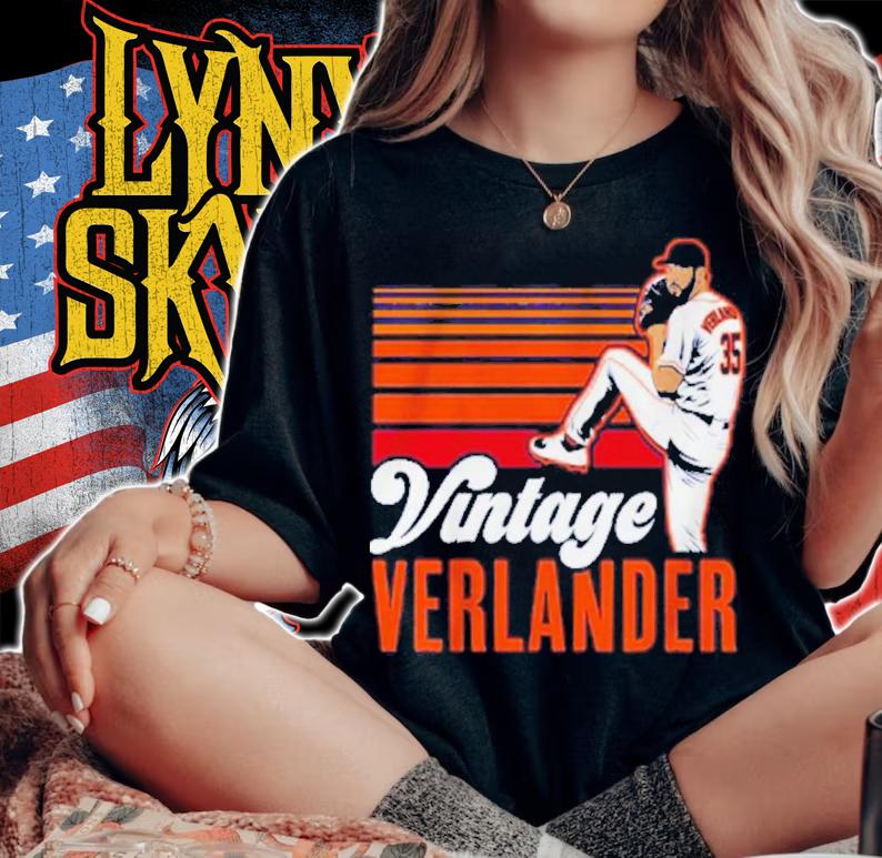 Justin Verlander JV Baseball Vintage Shirt t-shirt