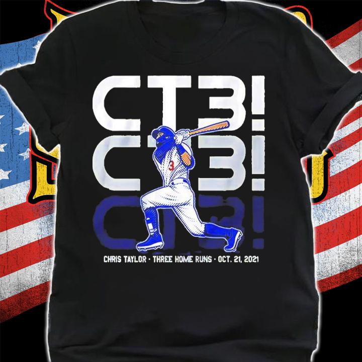 LA Angeles Dodgers Chris Taylor Ct3 Three Home Runs Shirt t-shirt