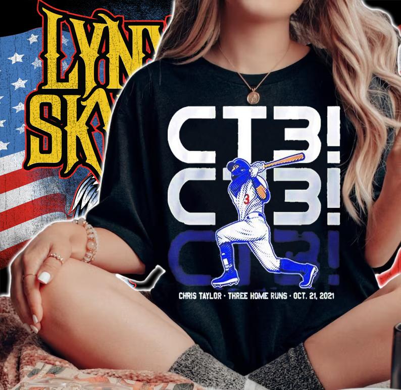 LA Angeles Dodgers Chris Taylor Ct3 Three Home Runs Shirt t-shirt