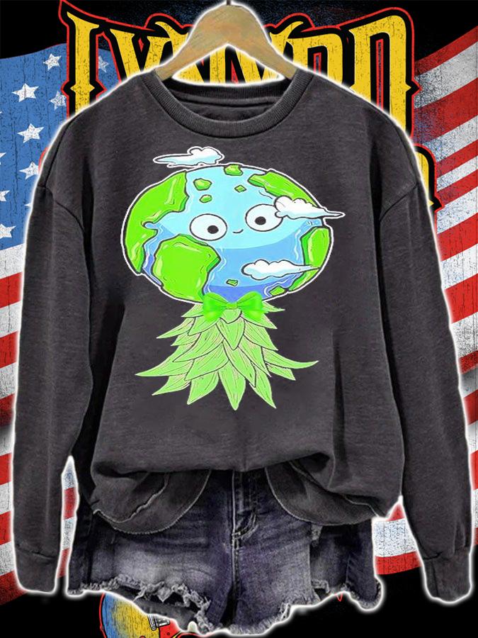 Mask Swinger Upside Down Pineapple Earth Day 2022 T-Shirt t-shirt