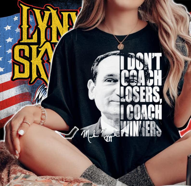 Mike Krzyzewski Duke Blue Devils I Don't Coach Losers I Coach Winner Signatures Shirt t-shirt woman shirt