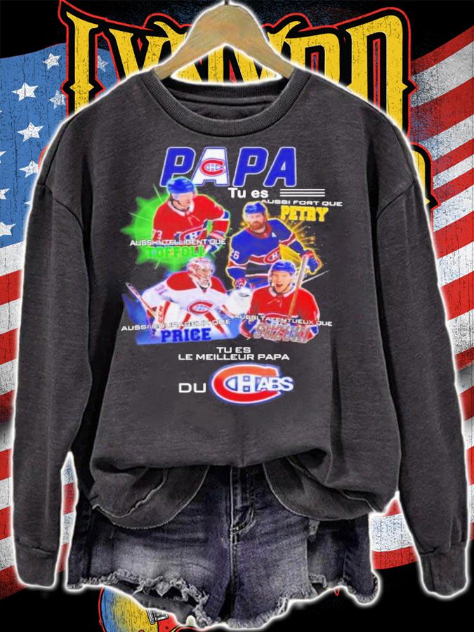 Montreal Canadiens Papa Tu Es Le Meilleur Papa Shirt t-shirt