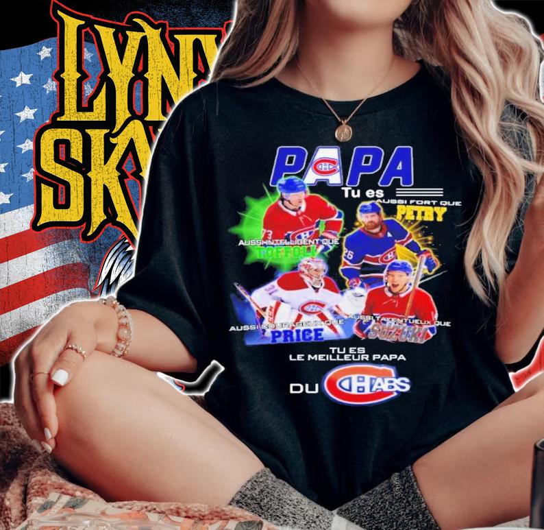 Montreal Canadiens Papa Tu Es Le Meilleur Papa Shirt t-shirt