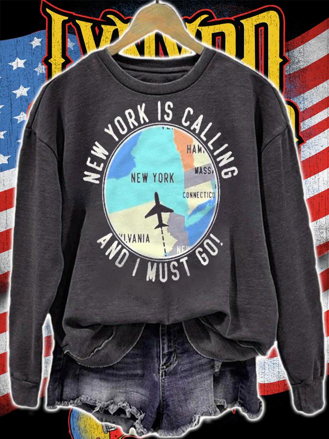 New York Is Calling And I Must Go New York State Shirt t-shirt