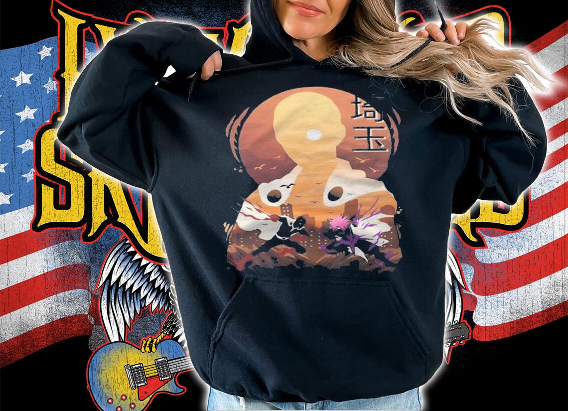One Piece Saitama Vs. Lord Boros Japanese style T-shirt t-shirt