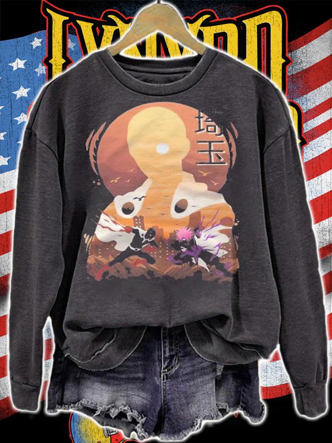 One Piece Saitama Vs. Lord Boros Japanese style T-shirt t-shirt