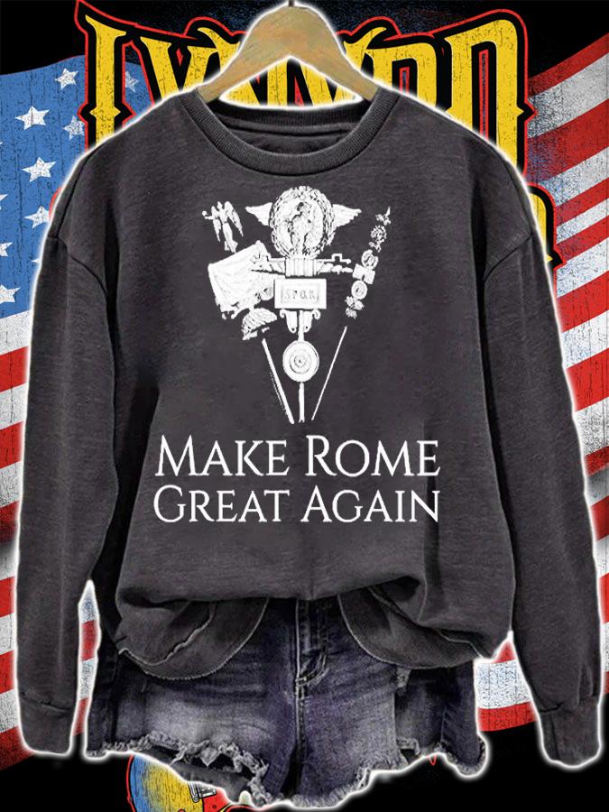Spqr Roman Legion Eagle Standard Make Rome Great Again T-Shirt t-shirt sweatshirt