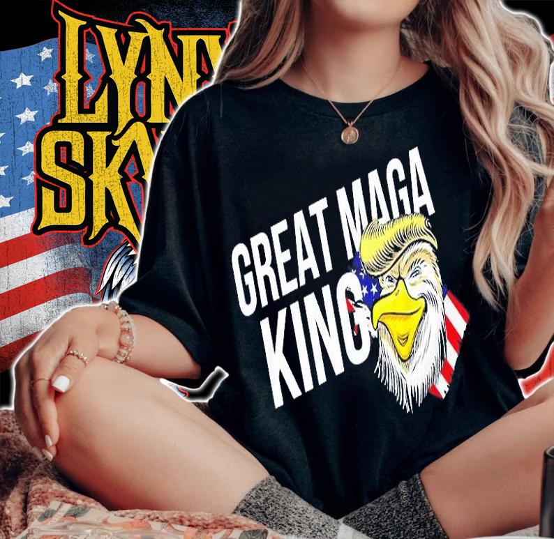 The Great Maga King Trump Happy 4th of July American Flag T-Shirt t-shirt woman shirt