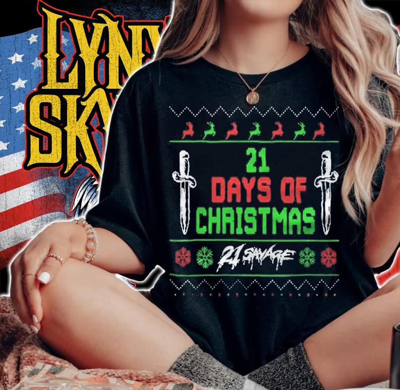 Ugly 21 Savage 21 days of Christmas T-shirt t-shirt