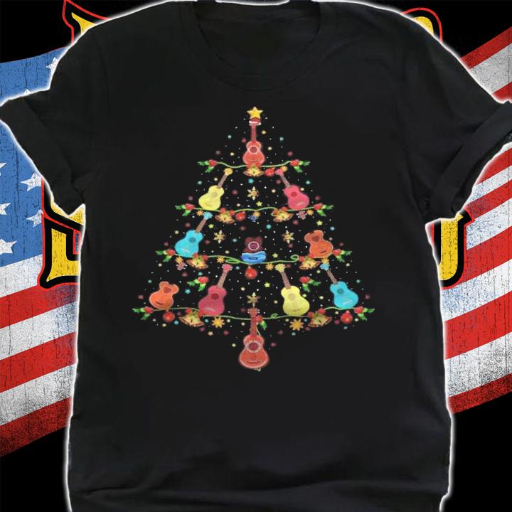 Ukulele Music Lover Xmas Gift Ukulele Christmas Tree Shirt t-shirt
