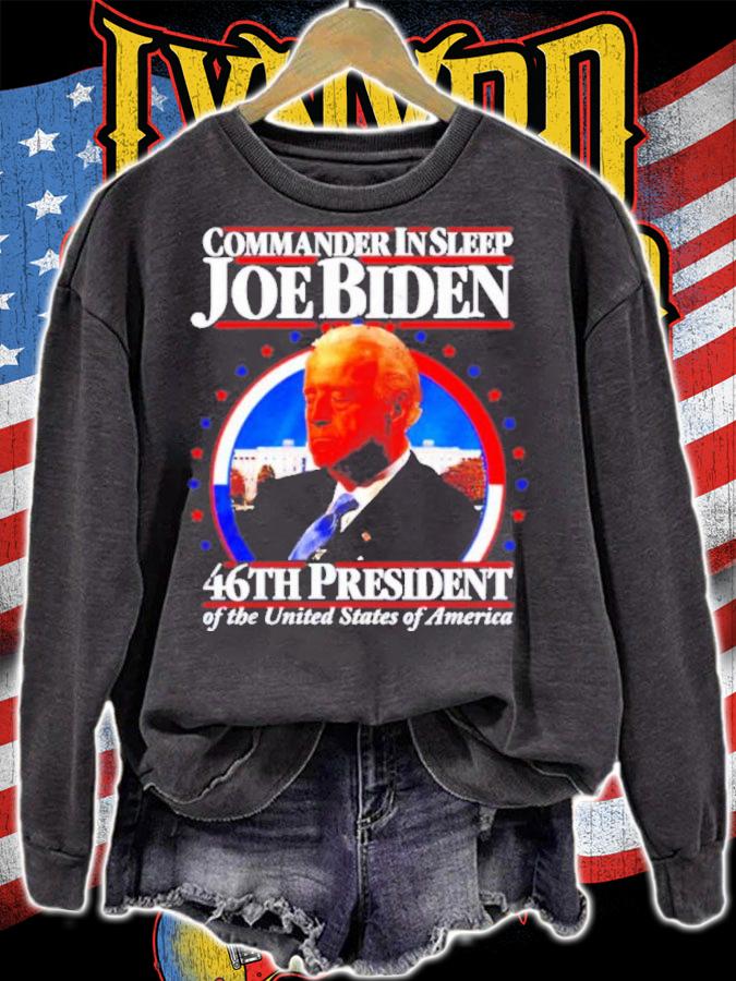 Commander In Sleep Joe Biden 46th President Of The United States Of America Shirt t-shirt sweatshirt